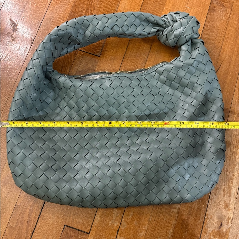 🔥Woven Leather Hobo Bag - Green